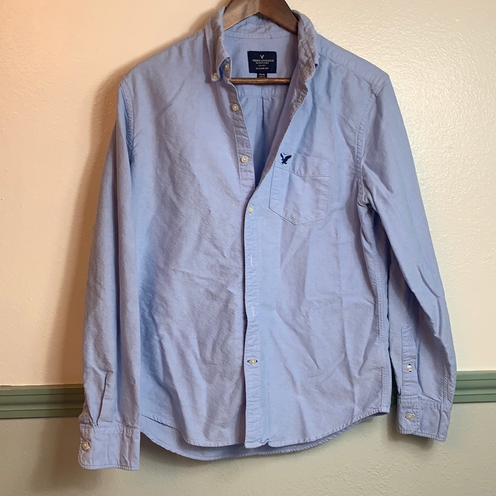 ❤️Men’s Light Blue Button Up